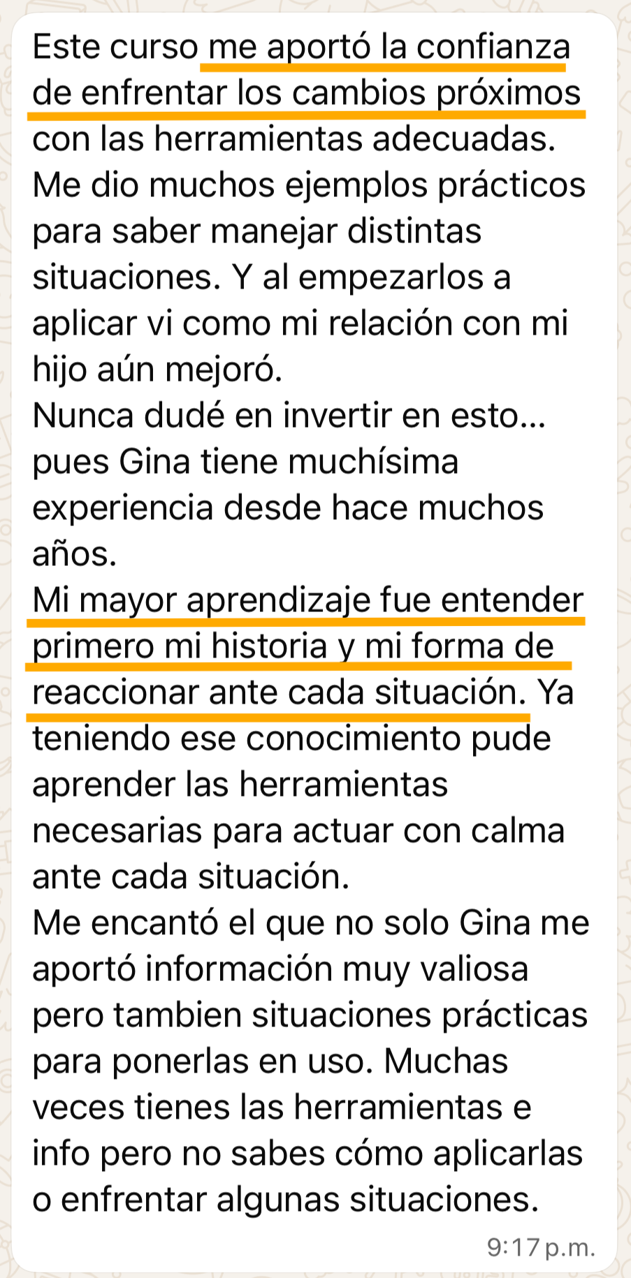Testimonio Roberta